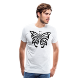 Tribal Butterfly I | Men's T-Shirt - white