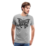 Tribal Butterfly I | Men's T-Shirt - heather gray