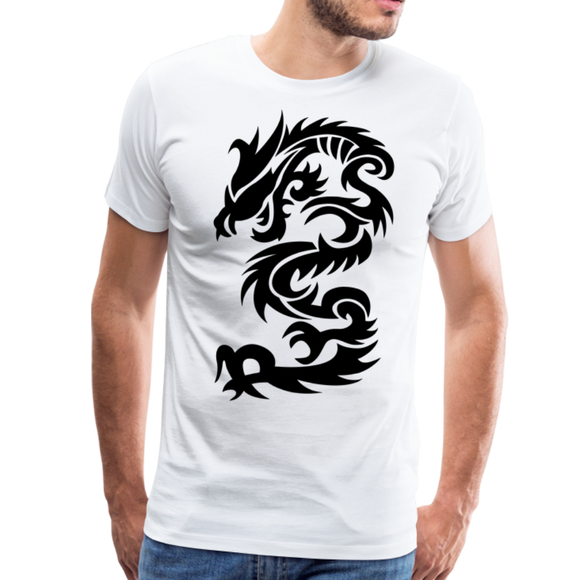 Tribal Dragon II | Men's T-Shirt - white