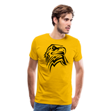 Tribal Eagle Head | Men's T-Shirt - sun yellow