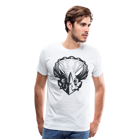 Triceratops | Men's T-Shirt - white