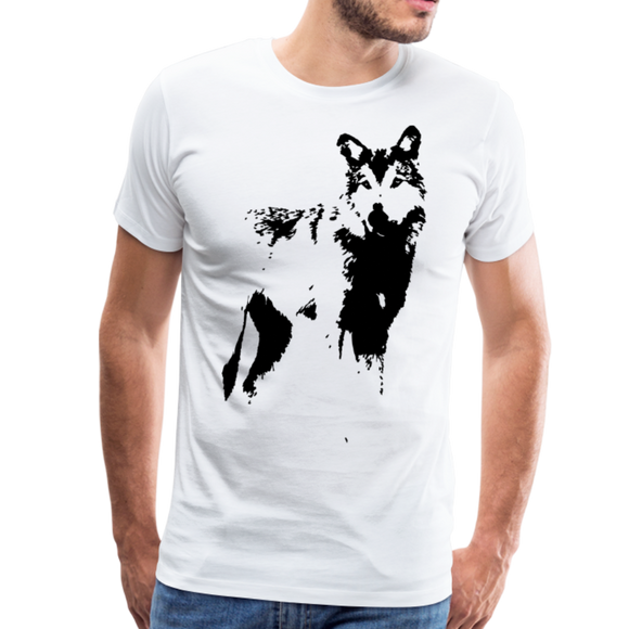 Vintage Wolf | Men's T-Shirt - white