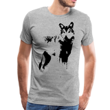 Vintage Wolf | Men's T-Shirt - heather gray