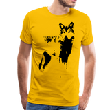 Vintage Wolf | Men's T-Shirt - sun yellow