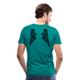 Wings On The Back I | Men's T-Shirt - teal