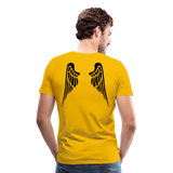 Wings On The Back I | Men's T-Shirt - sun yellow