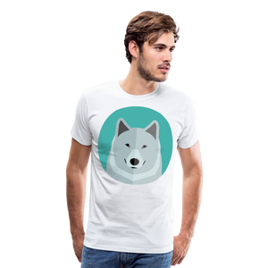 Wolf's Portrait II | Men's T-Shirt - white