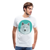 Wolf's Portrait II | Men's T-Shirt - white