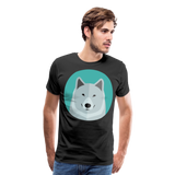 Wolf's Portrait II | Men's T-Shirt - black