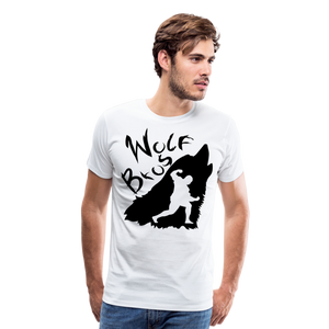 Wolf Bros I | Men's T-Shirt - white