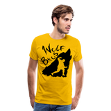 Wolf Bros I | Men's T-Shirt - sun yellow