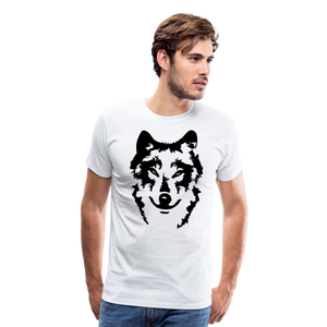 Wolf's Portrait I | Men's T-Shirt - white