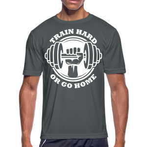 Train Hard II | Men's Moisture Wicking T-Shirt - charcoal