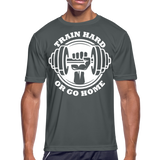 Train Hard II | Men's Moisture Wicking T-Shirt - charcoal