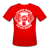 Train Hard II | Men's Moisture Wicking T-Shirt - red