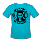 Train Hard I | Men's T-Shirt - turquoise