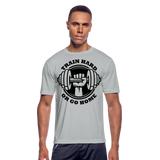 Train Hard I | Men's T-Shirt - silver