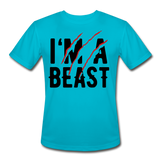 I Am A Beast I | Men's T-Shirt - turquoise