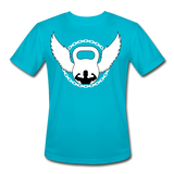 Dumbbell With Wings II | Men's T-Shirt - turquoise