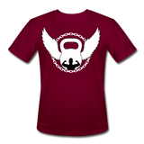 Dumbbell With Wings II | Men's T-Shirt - burgundy