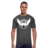 Dumbbell With Wings II | Men's T-Shirt - dark heather gray