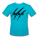 Beast I | Men's Moisture Wicking T-Shirt - turquoise