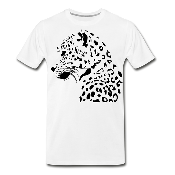 Leopard | Men's Premium T-Shirt - white