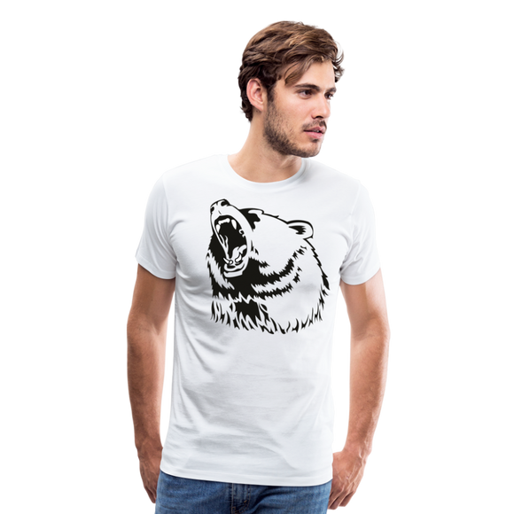 Roaring Bear | Men's T-Shirt - white