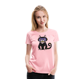 Ninja Cat | Women’s Premium T-Shirt - pink