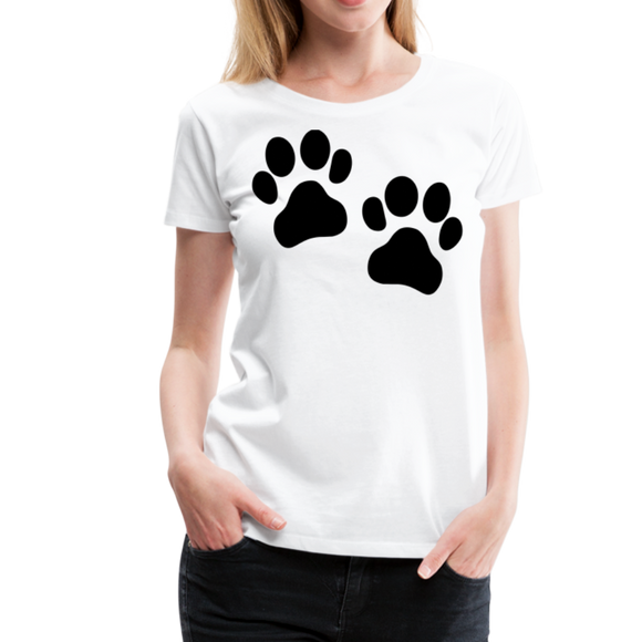 Cat Paws I | Women's Premium T-Shirt - white