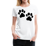 Cat Paws I | Women's Premium T-Shirt - white