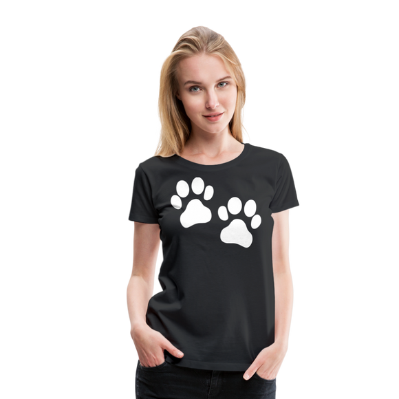 Cat Paws II | Women's Premium T-Shirt - black