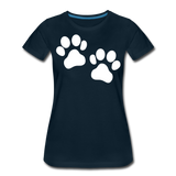 Cat Paws II | Women's Premium T-Shirt - deep navy