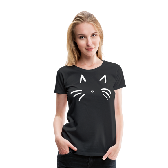 Cat Whiskers II | Women’s Premium T-Shirt - black