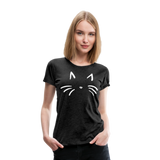 Cat Whiskers II | Women’s Premium T-Shirt - charcoal gray