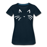 Cat Whiskers II | Women’s Premium T-Shirt - deep navy