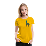 Witches' Cat | Women's Premium T-Shirt - sun yellow