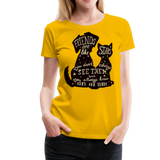 Friends Are Like Stars | Women’s Premium T-Shirt - sun yellow