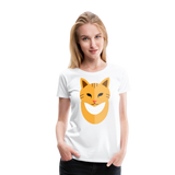 Cat's Face | Women’s Premium T-Shirt - white