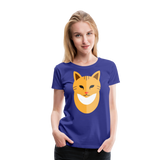 Cat's Face | Women’s Premium T-Shirt - royal blue