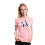 Cat | Women’s Premium T-Shirt - pink