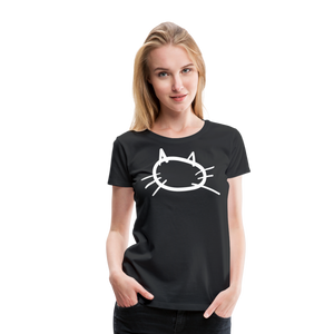 Badly Hand-Drawn Cat II | Women’s Premium T-Shirt - black