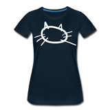 Badly Hand-Drawn Cat II | Women’s Premium T-Shirt - deep navy