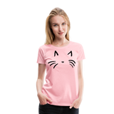 Cat Whiskers I | Women’s Premium T-Shirt - pink