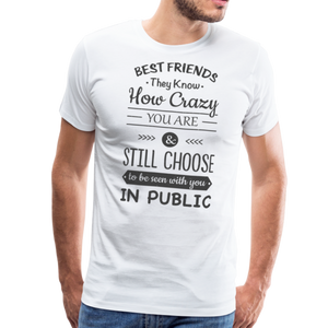 Best Friends III | Men's Premium T-Shirt - white