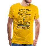 Best Friends III | Men's Premium T-Shirt - sun yellow