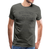 Best Friends II | Men's Premium T-Shirt - asphalt gray