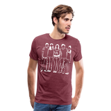 Friends/Family II | Men's Premium T-Shirt - heather burgundy