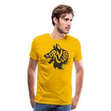 Born Wild | Men's Premium T-Shirt - sun yellow