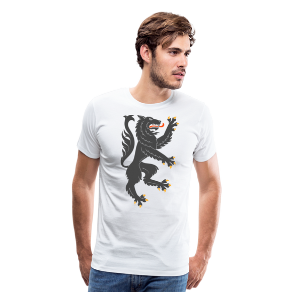 Heraldic Wolf | Men's Premium T-Shirt - white